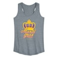 thumbnail image 1 of Instant Message - Mardi Crown - Women's Racerback Tank Top, 1 of 6