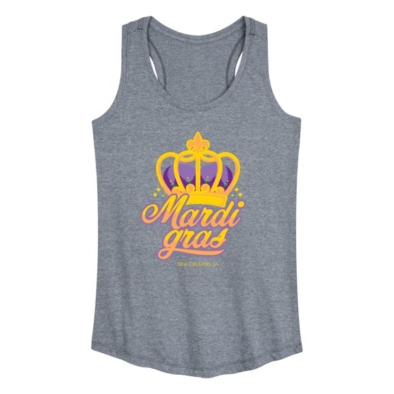 Instant Message - Mardi Crown - Women's Racerback Tank Top