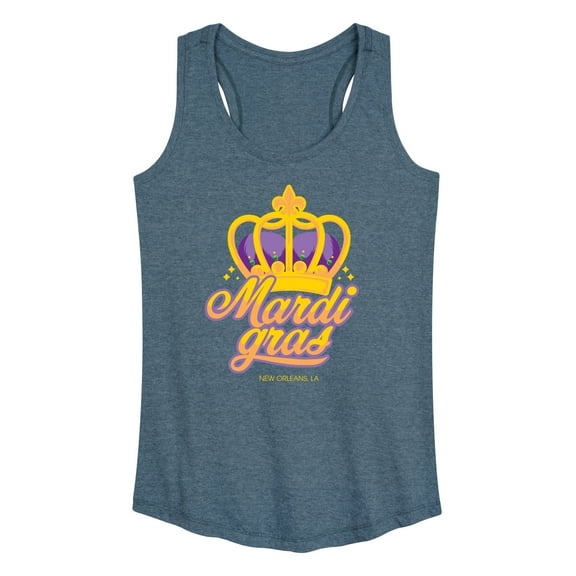 Instant Message - Mardi Crown - Women's Racerback Tank Top
