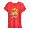 thumbnail image 1 of Instant Message - Mardi Crown - Women's Short Sleeve Graphic T-Shirt, 1 of 6