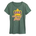 thumbnail image 1 of Instant Message - Mardi Crown - Women's Short Sleeve Graphic T-Shirt, 1 of 7