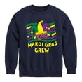 thumbnail image 1 of Instant Message - Mardi Gras Crew - Toddler & Youth Crewneck Fleece Sweatshirt, 1 of 6