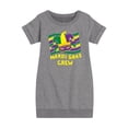 thumbnail image 1 of Instant Message - Mardi Gras Crew - Toddler & Youth Girls Fleece Dress, 1 of 6
