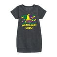 thumbnail image 1 of Instant Message - Mardi Gras Crew - Toddler & Youth Girls Fleece Dress, 1 of 1