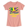 thumbnail image 1 of Instant Message - Mardi Gras Crew - Toddler & Youth Girls Short Sleeve Graphic T-Shirt, 1 of 7