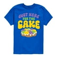 thumbnail image 1 of Instant Message - Mardi Gras Here For The Cake - Toddler & Youth Short Sleeve Graphic T-Shirt, 1 of 6