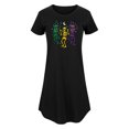 thumbnail image 1 of Instant Message - Mardi Gras Skeletons - Women's Any Way Dress, 1 of 7