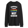 thumbnail image 1 of Instant Message - Marriage is About Love Long Sleeve Graphic T-Shirt, 1 of 4