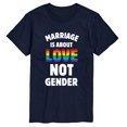 thumbnail image 1 of Instant Message - Marriage is About Love Short Sleeve Graphic T-Shirt, 1 of 5