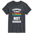 thumbnail image 1 of Instant Message - Marriage is About Love Short Sleeve Graphic T-Shirt, 1 of 5