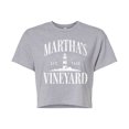 thumbnail image 1 of Instant Message - Marthas Vineyard - Juniors Cropped Graphic T-Shirt, 1 of 5