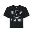 thumbnail image 1 of Instant Message - Marthas Vineyard - Juniors Cropped Graphic T-Shirt, 1 of 5