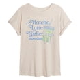 thumbnail image 1 of Instant Message - Matcha Latte Girlie Relaxed Fit T-Shirt, 1 of 6