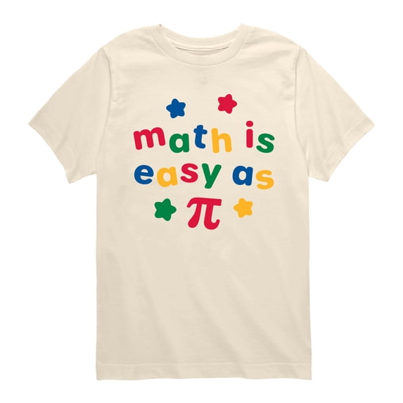 Instant Message - Math Easy As Pi Short Sleeve Graphic T-Shirt