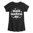 thumbnail image 1 of Instant Message - Math Inspires Me - Toddler And Youth Girls Short Sleeve Graphic T-Shirt, 1 of 6