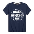 thumbnail image 1 of Instant Message - Math Inspires Me - Toddler And Youth Short Sleeve Graphic T-Shirt, 1 of 6