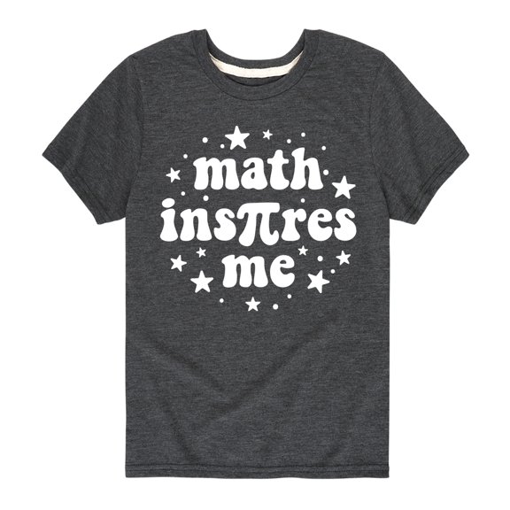 Instant Message - Math Inspires Me - Toddler And Youth Short Sleeve Graphic T-Shirt