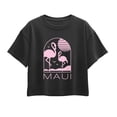 thumbnail image 1 of Instant Message - Maui Flamingos Short Sleeve Boxy Graphic T-Shirt, 1 of 5