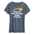 thumbnail image 1 of Instant Message - May All Your Delulus Come Trululu - Women's Short Sleeve Graphic T-Shirt, 1 of 6