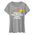 thumbnail image 1 of Instant Message - Delulus Come Trululu - Women's Short Sleeve Graphic T-Shirt, 1 of 6