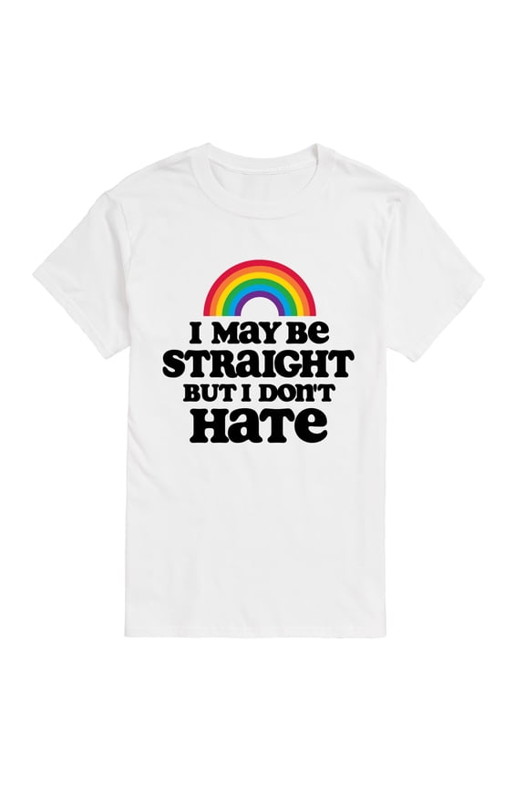 - May Be Straight Dont Hate - Men's Short Sleeve Graphic T-Shirt