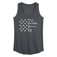 thumbnail image 1 of Instant Message - May Freedom Fly Forever  - Women's Racerback Tank Top, 1 of 6