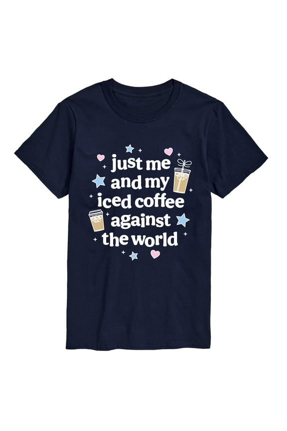 - Me and Iced Coffee Against World - Men's Short Sleeve Graphic T-Shirt