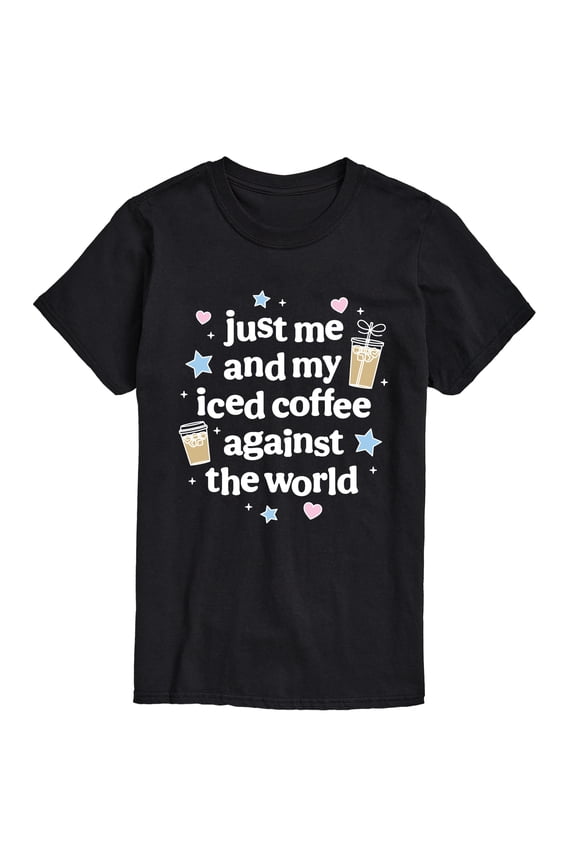 - Me and Iced Coffee Against World - Men's Short Sleeve Graphic T-Shirt