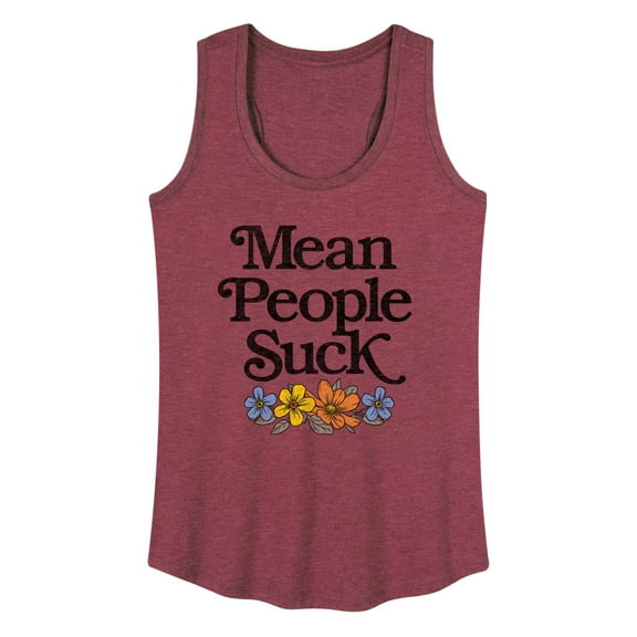 Instant Message - Mean People Suck - Women's Racerback Tank Top