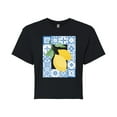thumbnail image 1 of Instant Message - Mediterranean Lemons - Juniors Cropped Graphic T-Shirt, 1 of 5