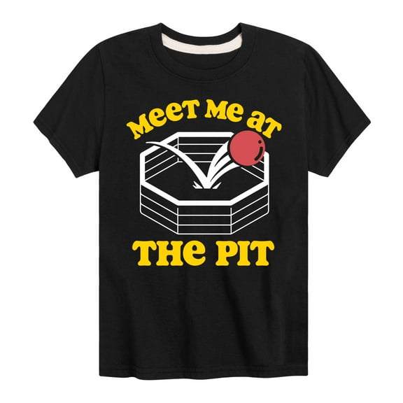 Instant Message - Meet Me At The Pit - Toddler & Youth Short Sleeve Graphic T-Shirt