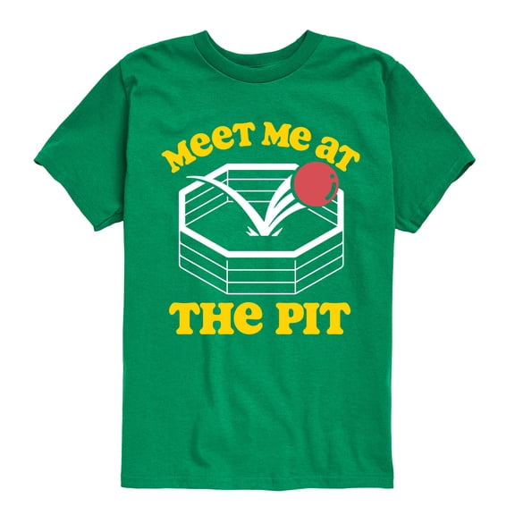 Instant Message - Meet Me At The Pit - Toddler & Youth Short Sleeve Graphic T-Shirt