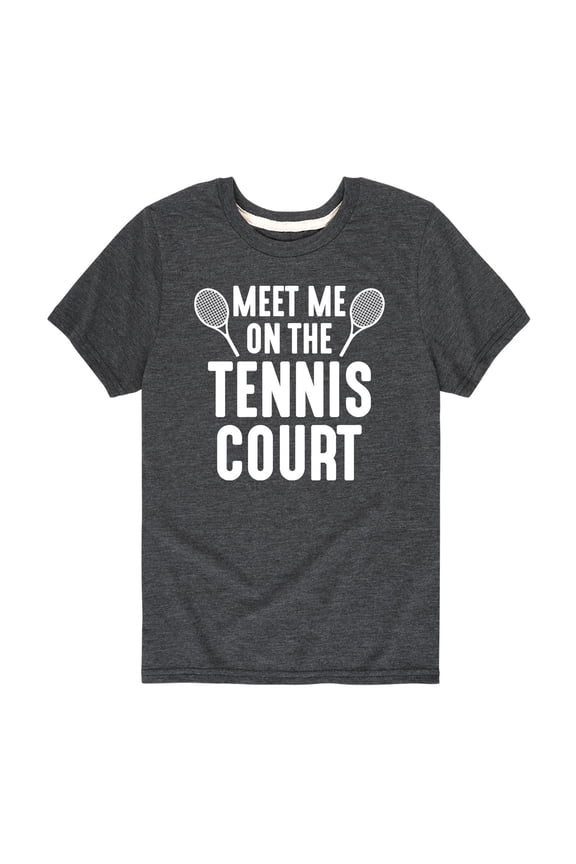 - Meet Me On The Tennis Court - Youth Short Sleeve Tee