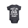 thumbnail image 1 of Instant Message - Meet Me at Da Crib - Infant Baby One Piece, 1 of 5