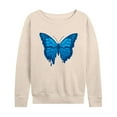 thumbnail image 1 of Instant Message - Melting Butterfly - Women's Lightweight French Terry Long Sleeve Shirt, 1 of 6
