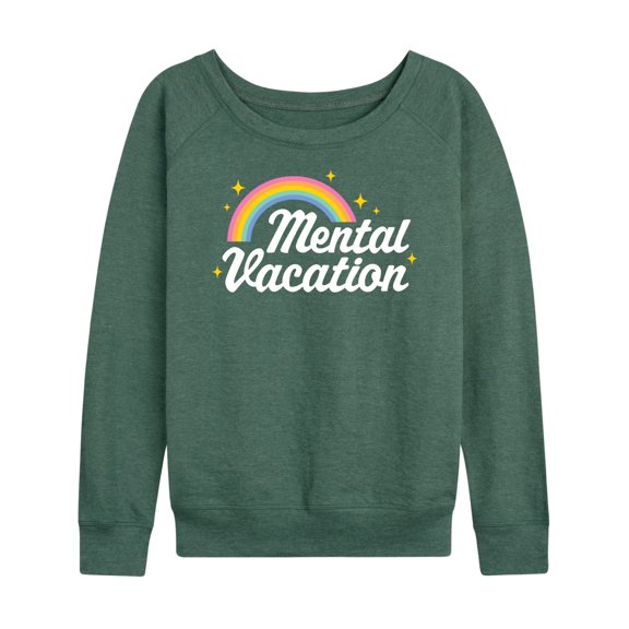 Instant Message - Mental Vacation - Women's Lightweight French Terry Long Sleeve Shirt