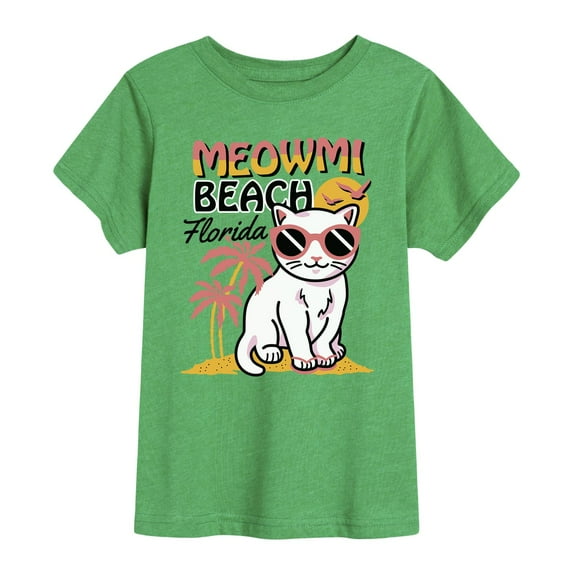 Instant Message - Meowmi Beach Florida - Toddler Short Sleeve Tee