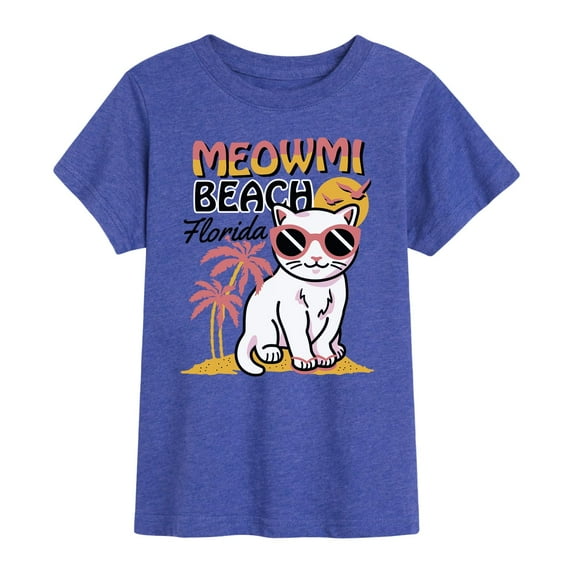 Instant Message - Meowmi Beach Florida - Toddler Short Sleeve Tee