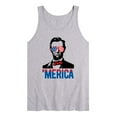 thumbnail image 1 of Instant Message - Merica Lincoln - Men's Jersey Graphic Tank, 1 of 4