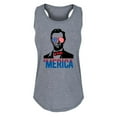 thumbnail image 1 of Instant Message - Merica Lincoln - Women's Racerback Tank, 1 of 5