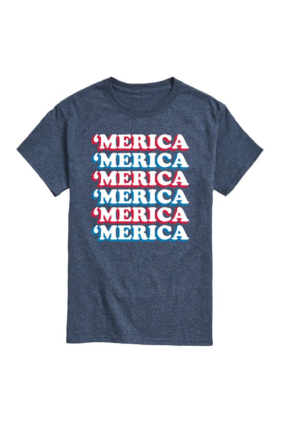 - 'Merica Stacked Short Sleeve Graphic T-Shirt