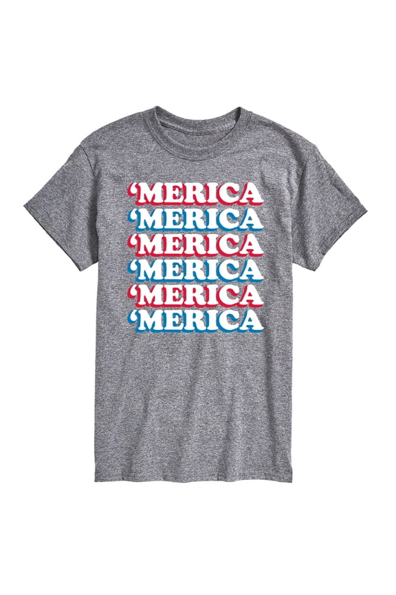 - 'Merica Stacked Short Sleeve Graphic T-Shirt