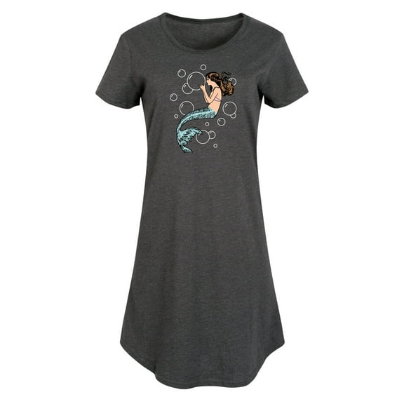 Instant Message - Mermaid Holding Bubbles - Women's Any Way Dress