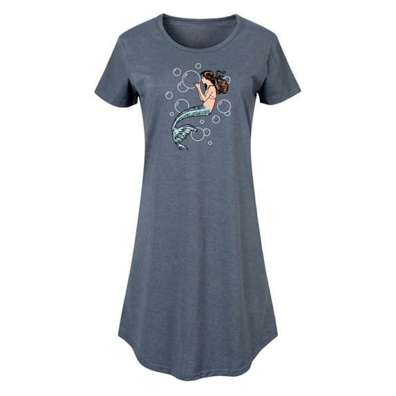 Instant Message - Mermaid Holding Bubbles - Women's Any Way Dress