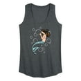 thumbnail image 1 of Instant Message - Mermaid Holding Bubbles - Women's Racerback Tank Top, 1 of 6