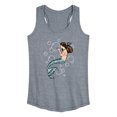 thumbnail image 1 of Instant Message - Mermaid Holding Bubbles - Women's Racerback Tank Top, 1 of 6