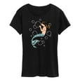 thumbnail image 1 of Instant Message - Mermaid Holding Bubbles - Women's Short Sleeve Graphic T-Shirt, 1 of 6