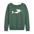 thumbnail image 1 of Instant Message - Mermaid Silhouette - Women's Lightweight French Terry Long Sleeve Shirt, 1 of 6