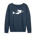 thumbnail image 1 of Instant Message - Mermaid Silhouette - Women's Lightweight French Terry Long Sleeve Shirt, 1 of 6