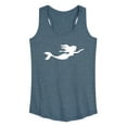 thumbnail image 1 of Instant Message - Mermaid Silhouette - Women's Racerback Tank Top, 1 of 6